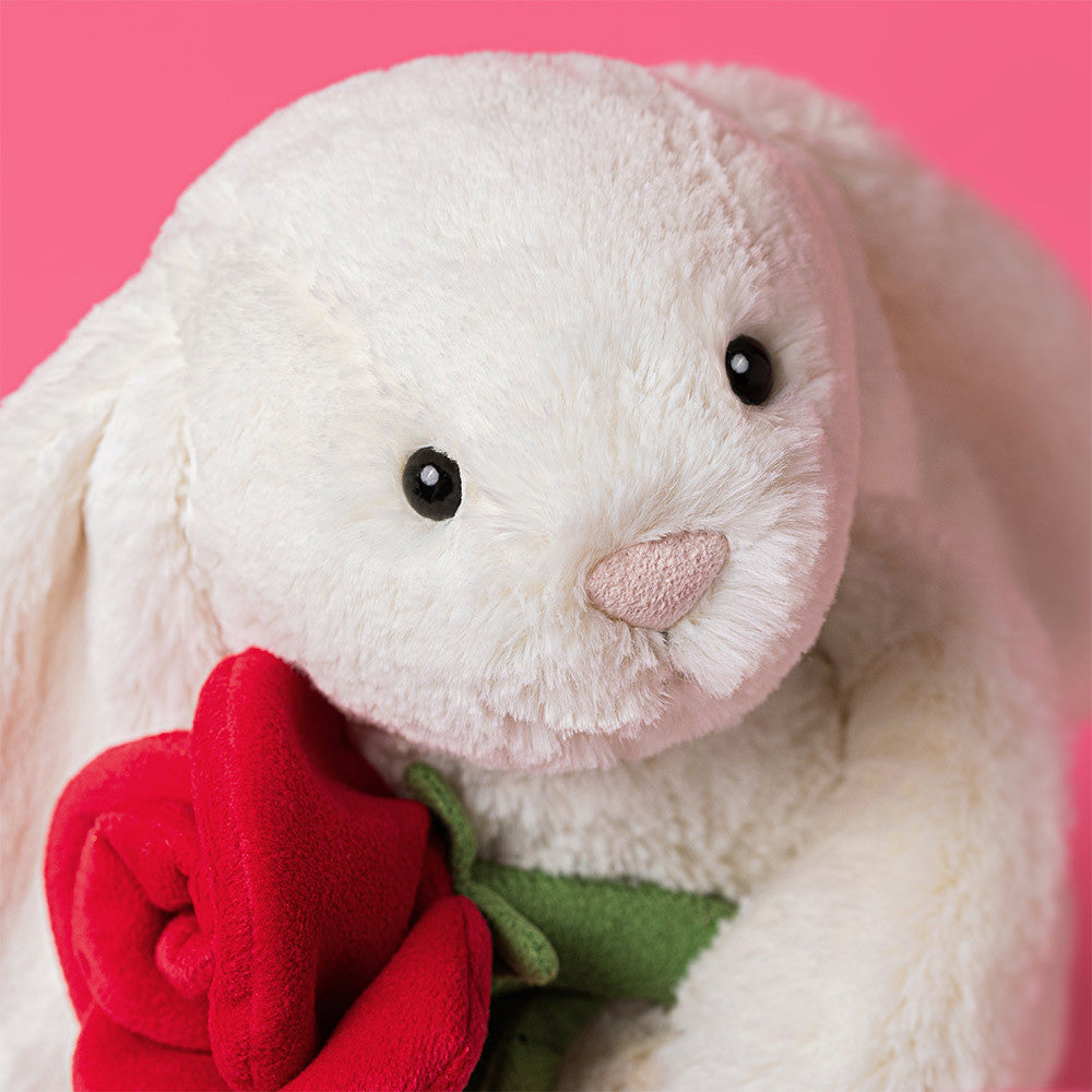 Jellycat Knuffel | Cream Bunny with Rose