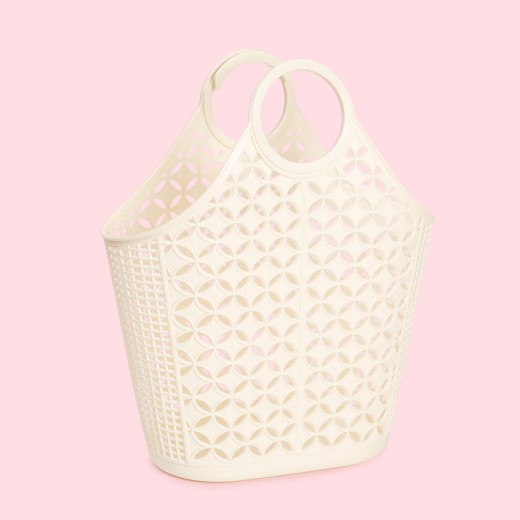 Sunjellies Atomic Tote Basket | Cream