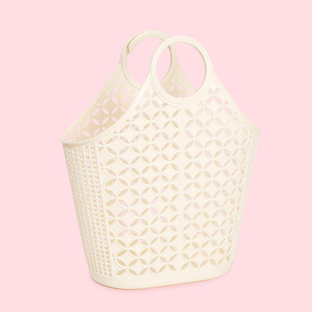 Sunjellies Atomic Tote Basket | Cream