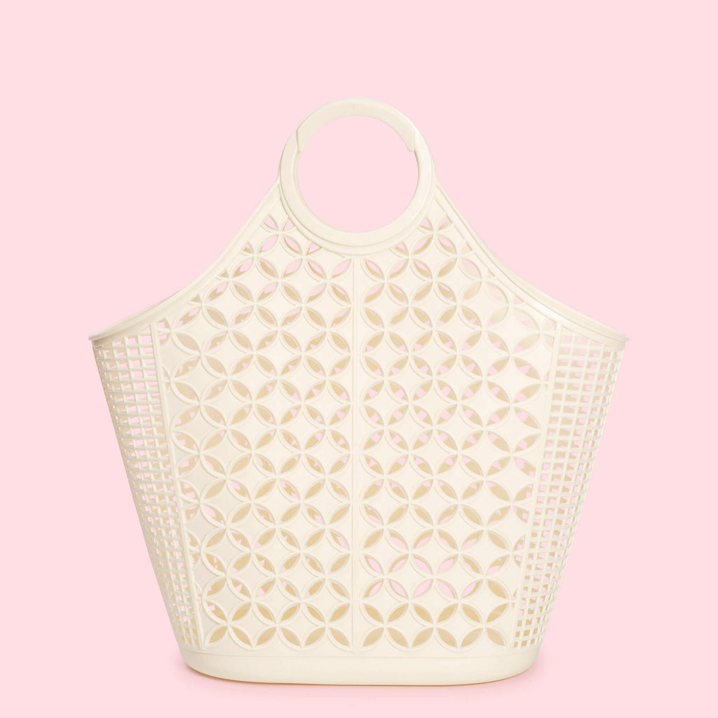 Sunjellies Atomic Tote Basket | Cream