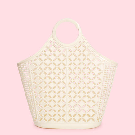 Sunjellies Atomic Tote Basket | Cream