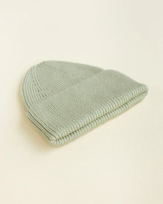 Hvid Newborn Beanie Fonzie 0-6M | Mint