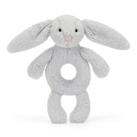 Jellycat Knuffel Bashful Silver Bunny Ring Rammelaar