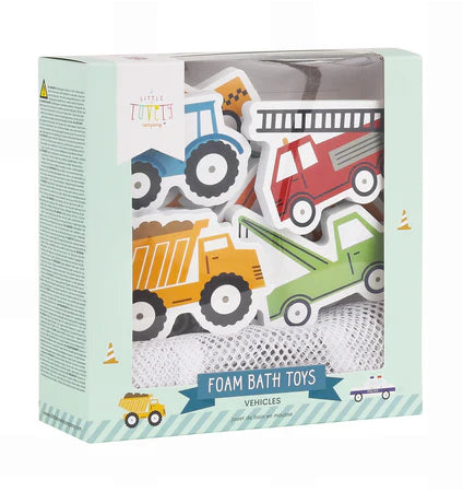 A Little Lovely Company Badspeelgoed set 14 stuks | Voertuigen