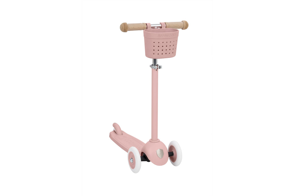 Banwood Eco Scooter Step Incl. Mandje | Dustyrose