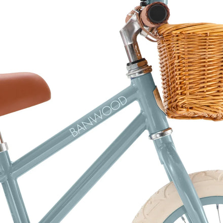 Loopfiets Banwood First Go in Teal met licht en stevig stalen frame, te koop bij De Gele Flamingo