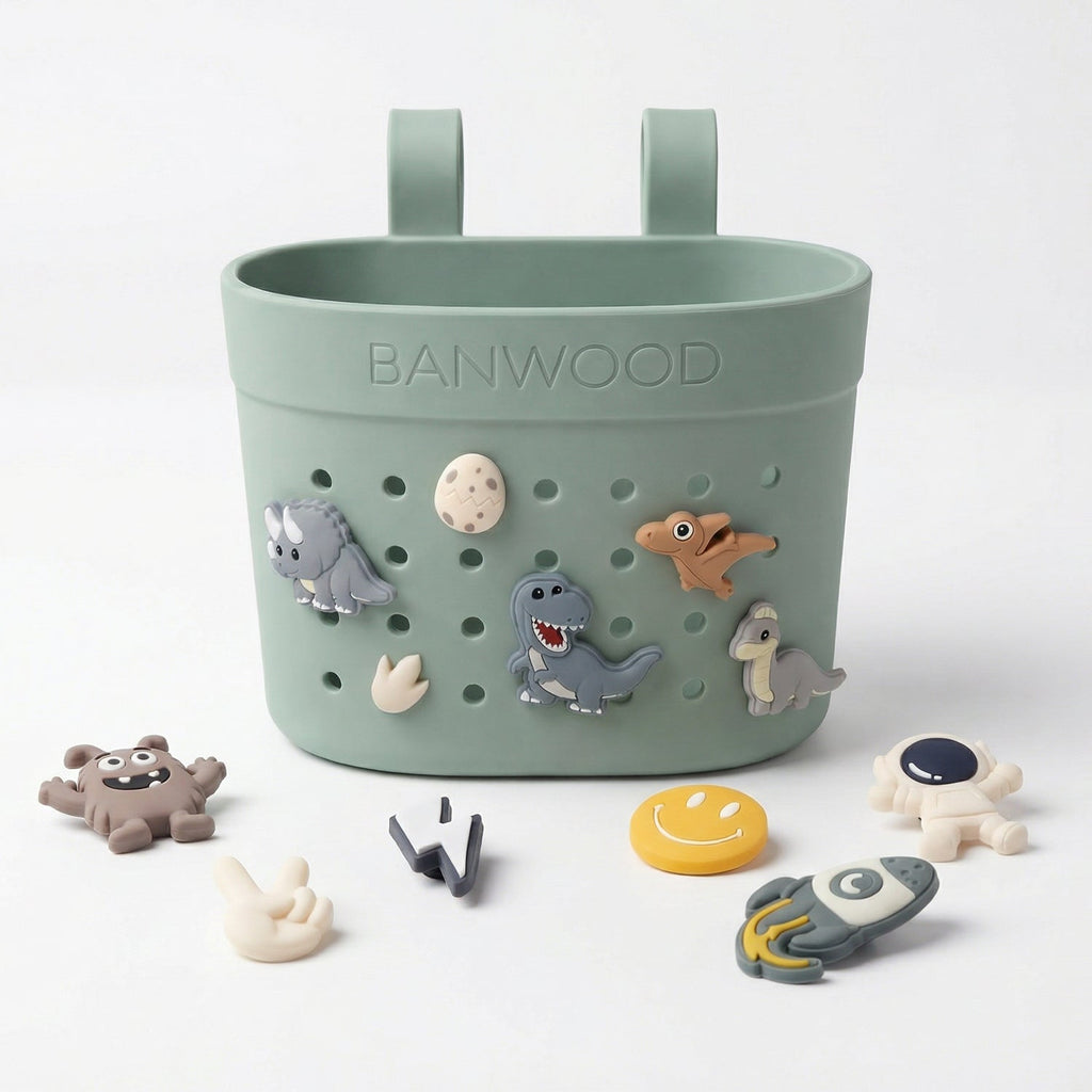 Banwood Fietsmandje Pin & Ride | Clay