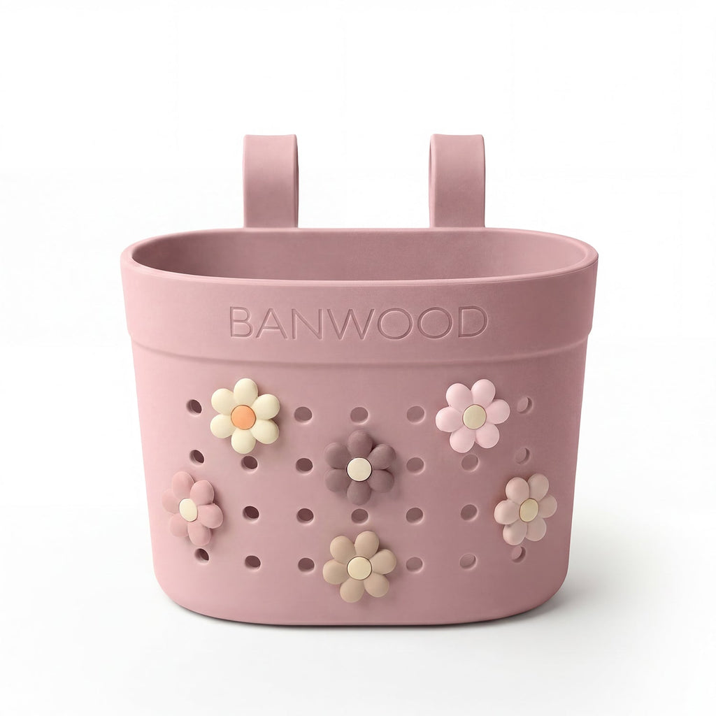 Banwood Fietsmandje Pin & Ride | Dusty Rose