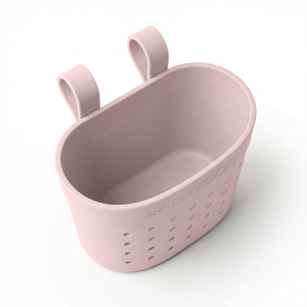 Banwood Fietsmandje Pin & Ride | Faded Pink