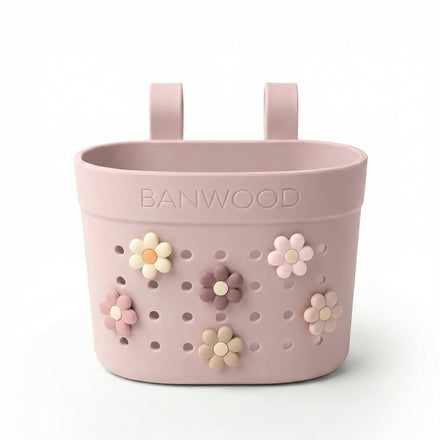 Banwood Fietsmandje Pin & Ride | Faded Pink