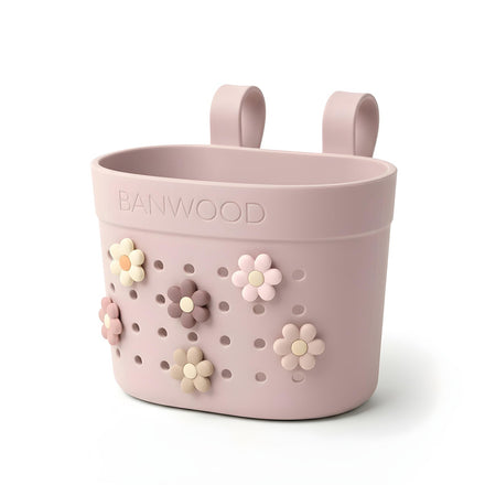 Banwood Fietsmandje Pin & Ride | Faded Pink