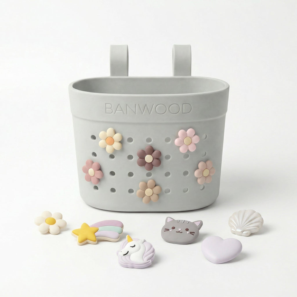 Banwood Fietsmandje Pin & Ride | Ivory