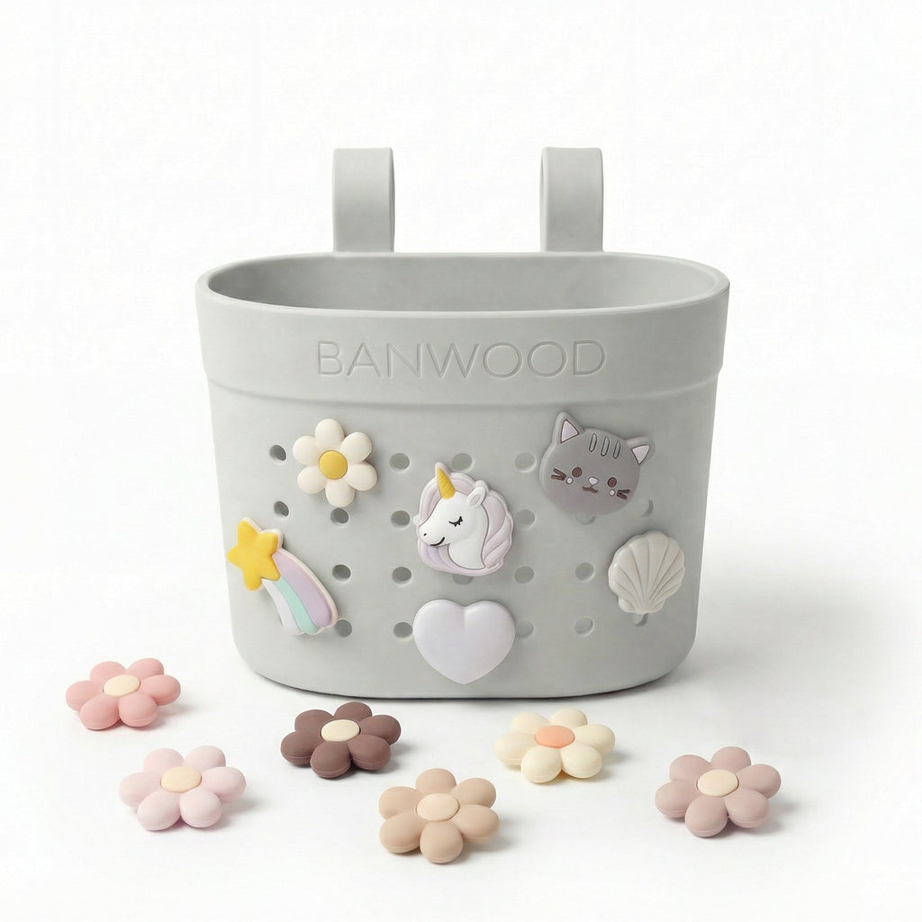 Banwood Fietsmandje Pin & Ride | Ivory