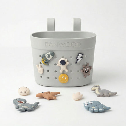 Banwood Fietsmandje Pin & Ride | Ivory