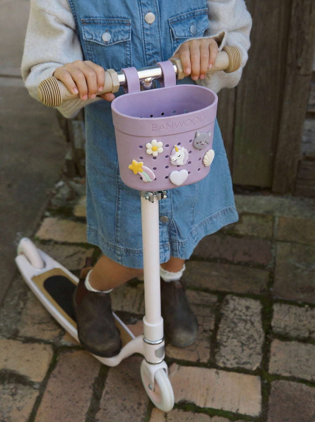 Banwood Fietsmandje Pin & Ride | Lavendel
