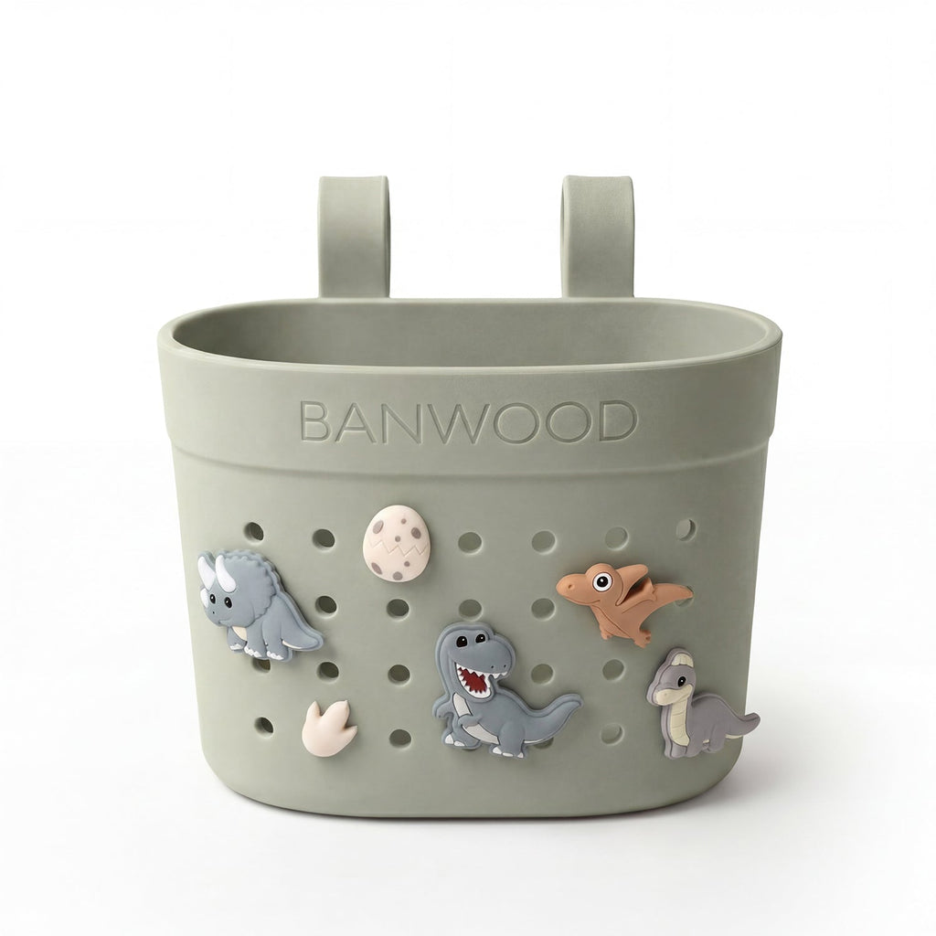 Banwood Fietsmandje Pin & Ride | Olive