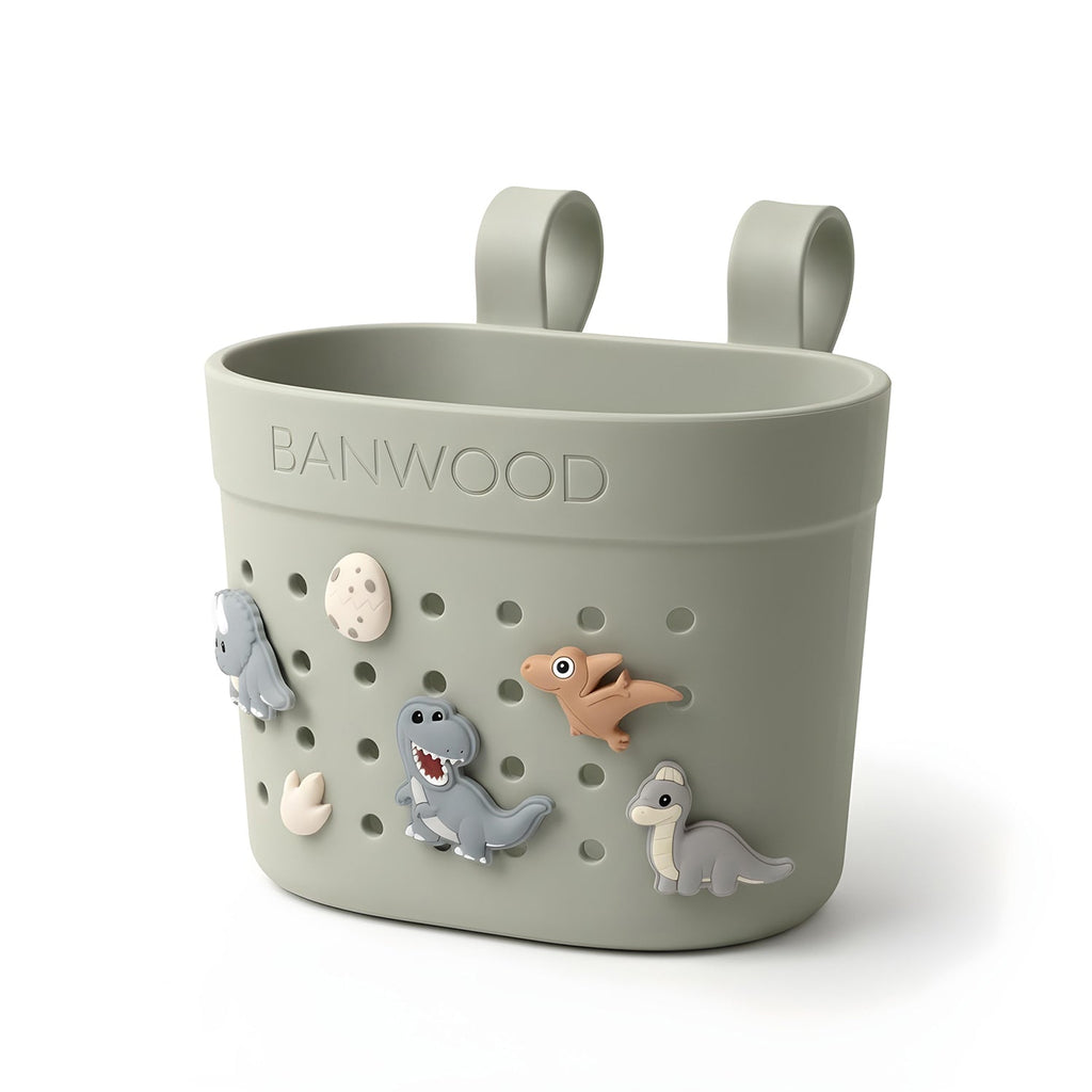 Banwood Fietsmandje Pin & Ride | Olive