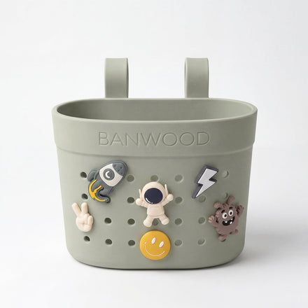 Banwood Fietsmandje Pin & Ride | Olive