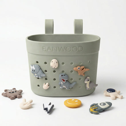 Banwood Fietsmandje Pin & Ride | Olive