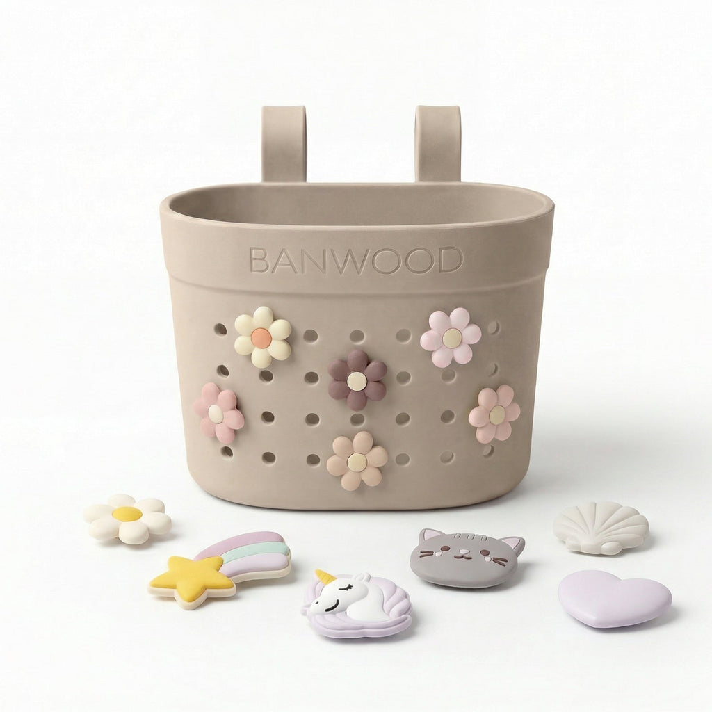 Banwood Fietsmandje Pin & Ride | Sand