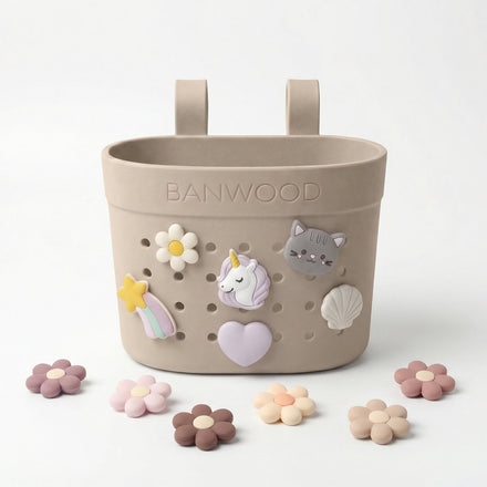 Banwood Fietsmandje Pin & Ride | Sand
