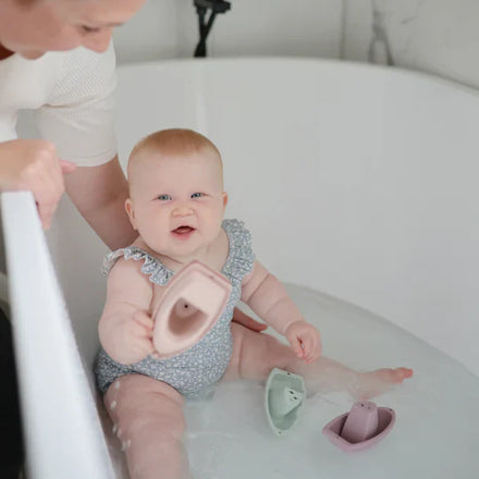 Mushie Badspeelgoed Bath Boats | Petal