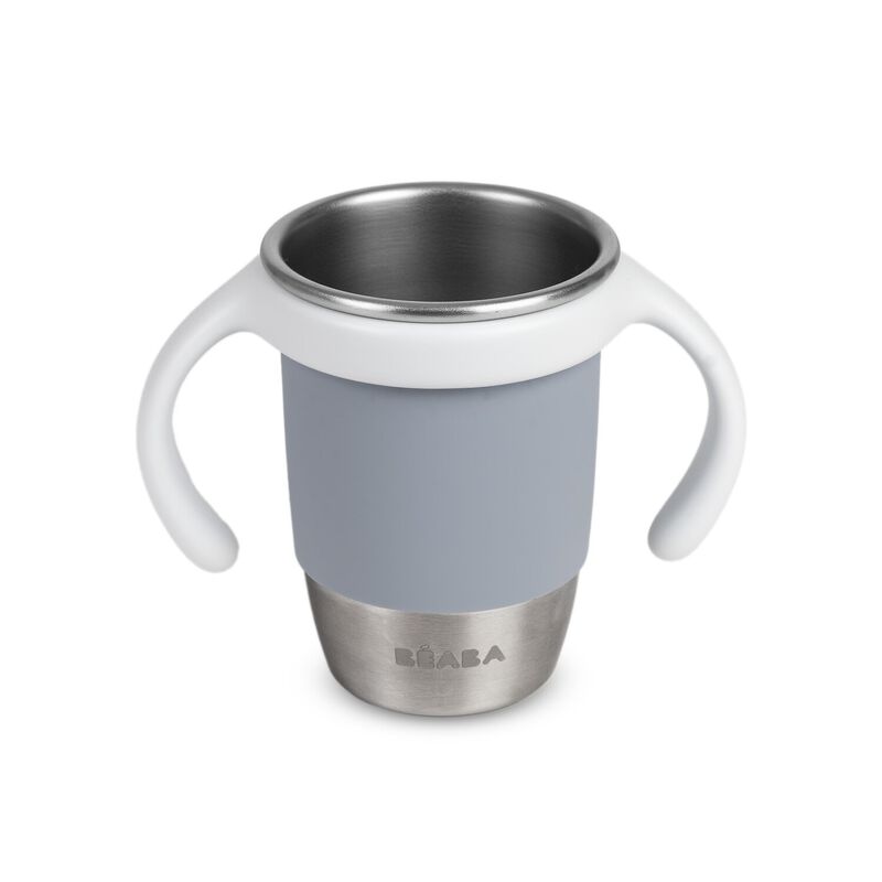 Béaba RVS Leerbeker Click and Drink 250ml | Galet / Pebble