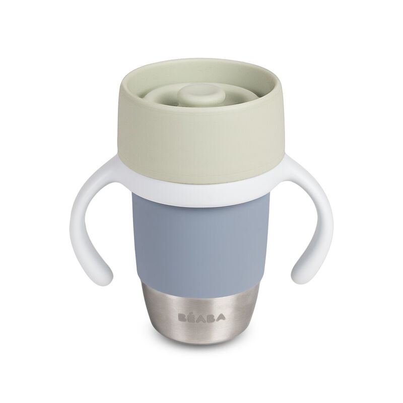 Béaba RVS Leerbeker Click and Drink 250ml | Galet / Pebble