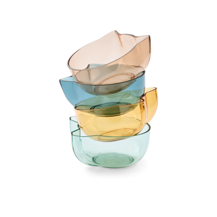 Liewood Berno Tritan Bowl 275ml 4-Pack | Indigo Multi Mix