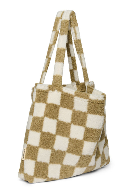* Studio Noos Binibamba SN Toast Checked Teddy Mom Bag