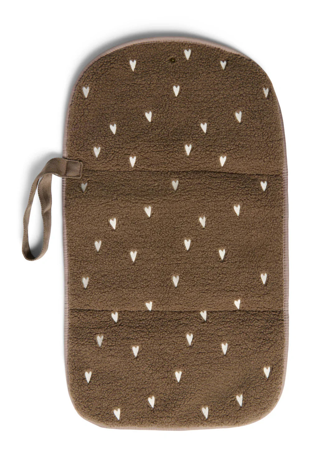 Studio Noos Brown Teddy Hearts Chaninging Mat