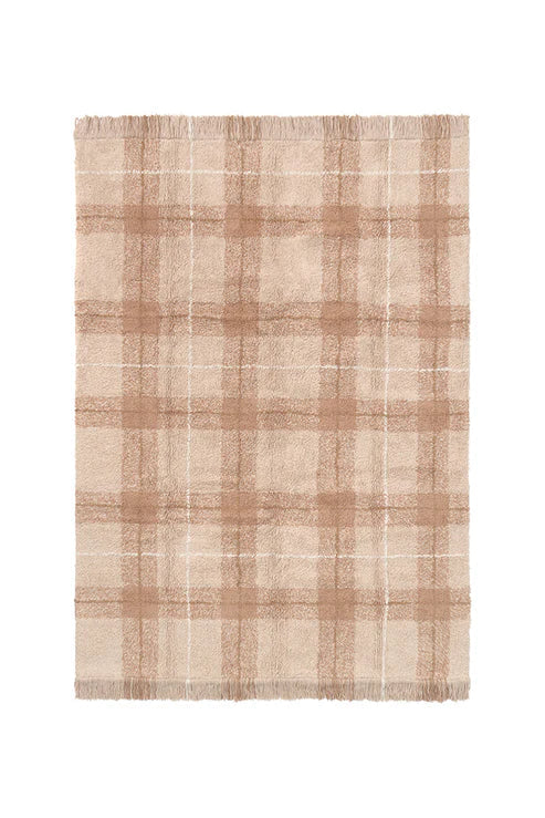 Lorena Canals Machinewasbaar Tapijt 90x120 cm | Tartan Rose