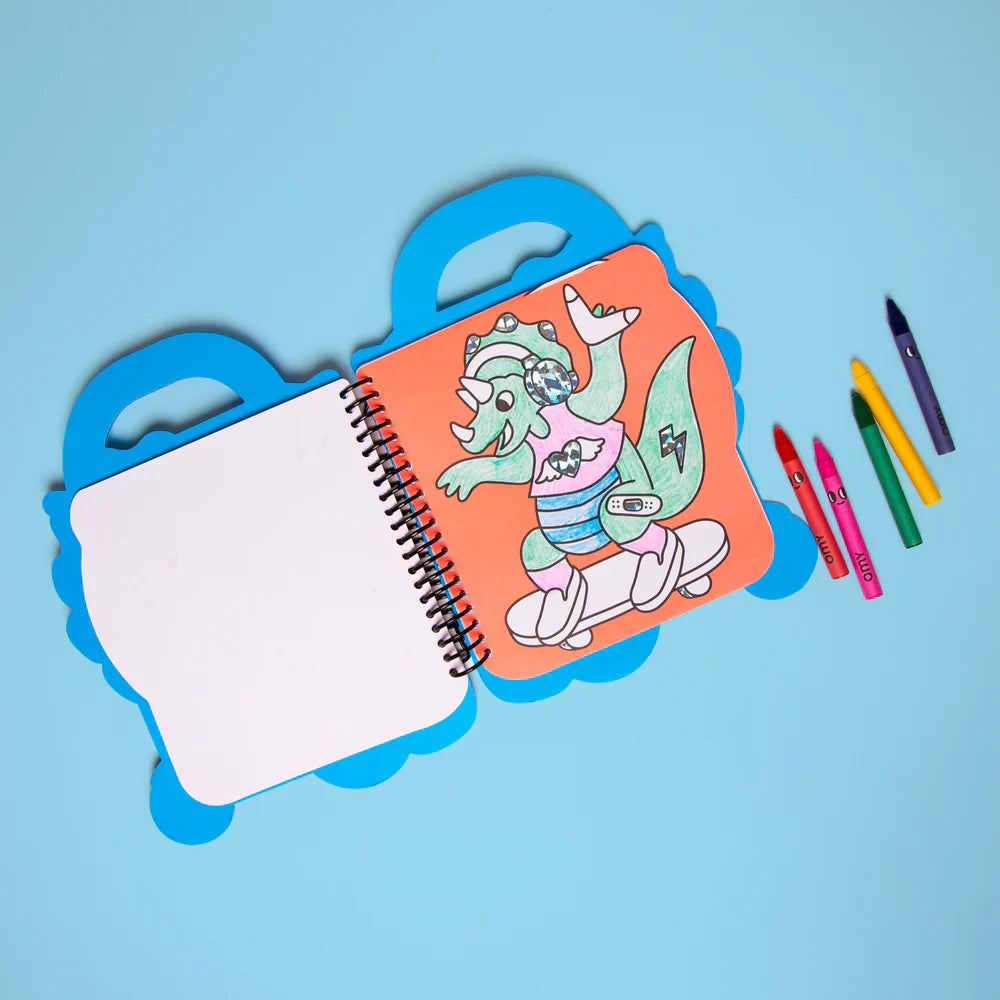 Omy Super Kleur- & Stickerboek | Dino