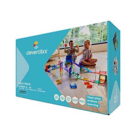 Cleverclixx Race Track Intense magneetbaan felle kleuren - productrender