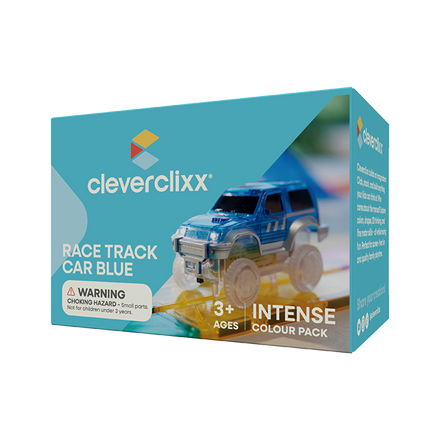 Cleverclixx Race Track Car Blue | 1 Stuk