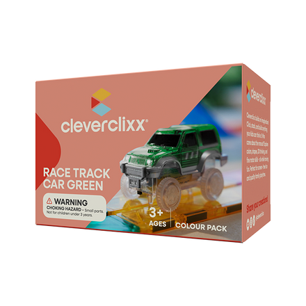 Cleverclixx Race Track Car Green | 1 Stuk
