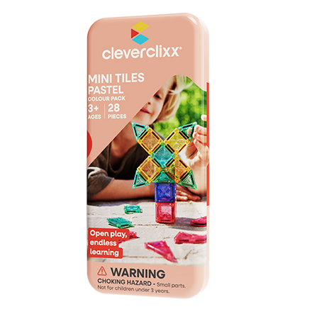 Cleverclixx Mini Tiles Pack Pastel | 28 Stuks