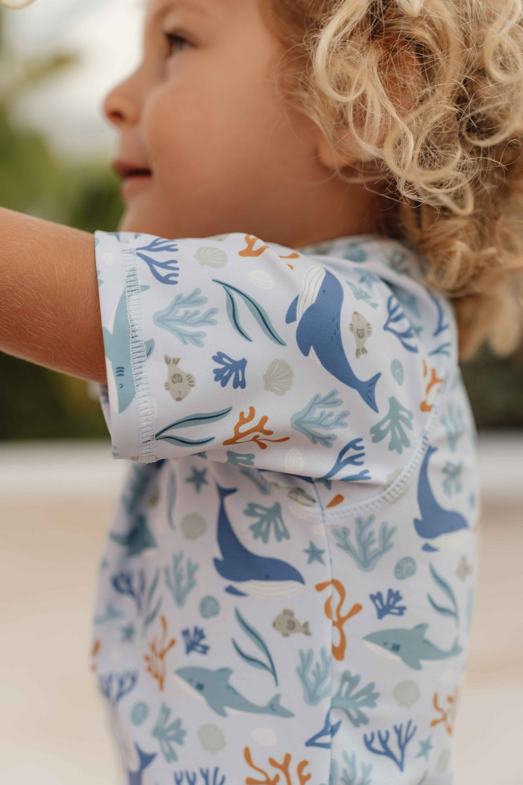 Little Dutch Zwem T-Shirt Korte Mouw Ocean Dreams Blue*