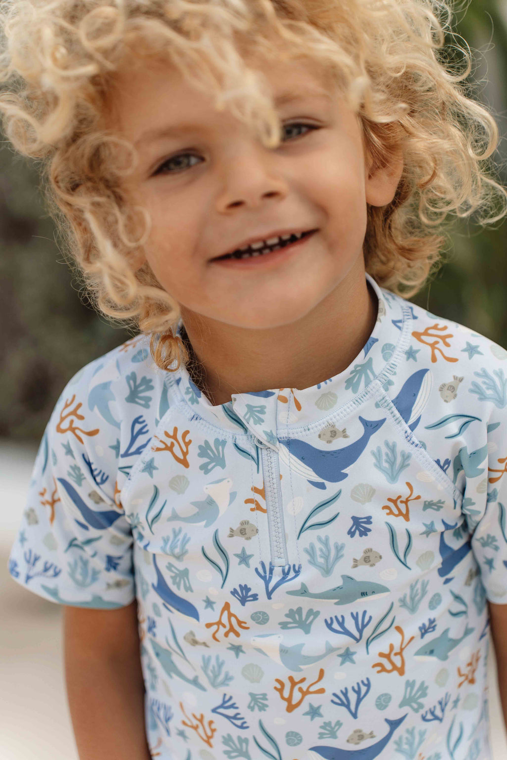 Little Dutch Zwem T-Shirt Korte Mouw Ocean Dreams Blue*