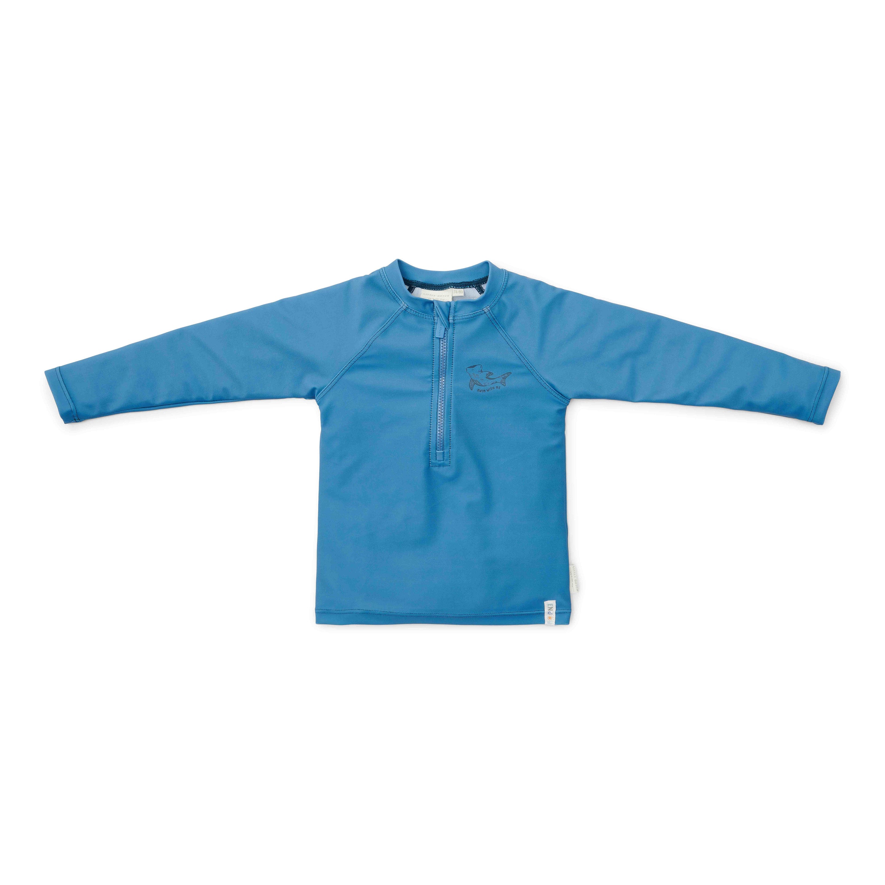 Little Dutch Zwem Shirt Lange Mouw Blue Whale*