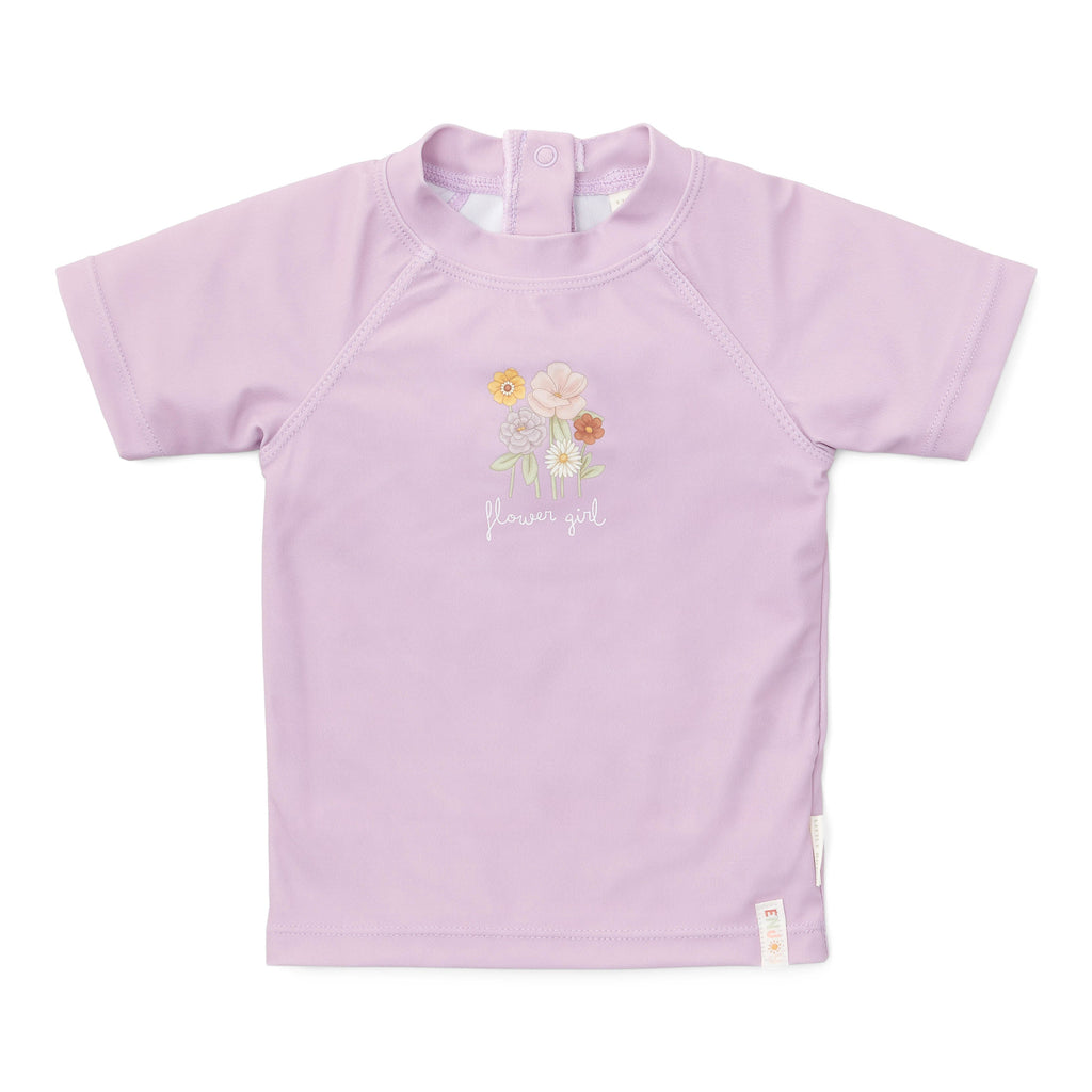 Little Dutch Zwem T-Shirt Korte Mouw Mauve*