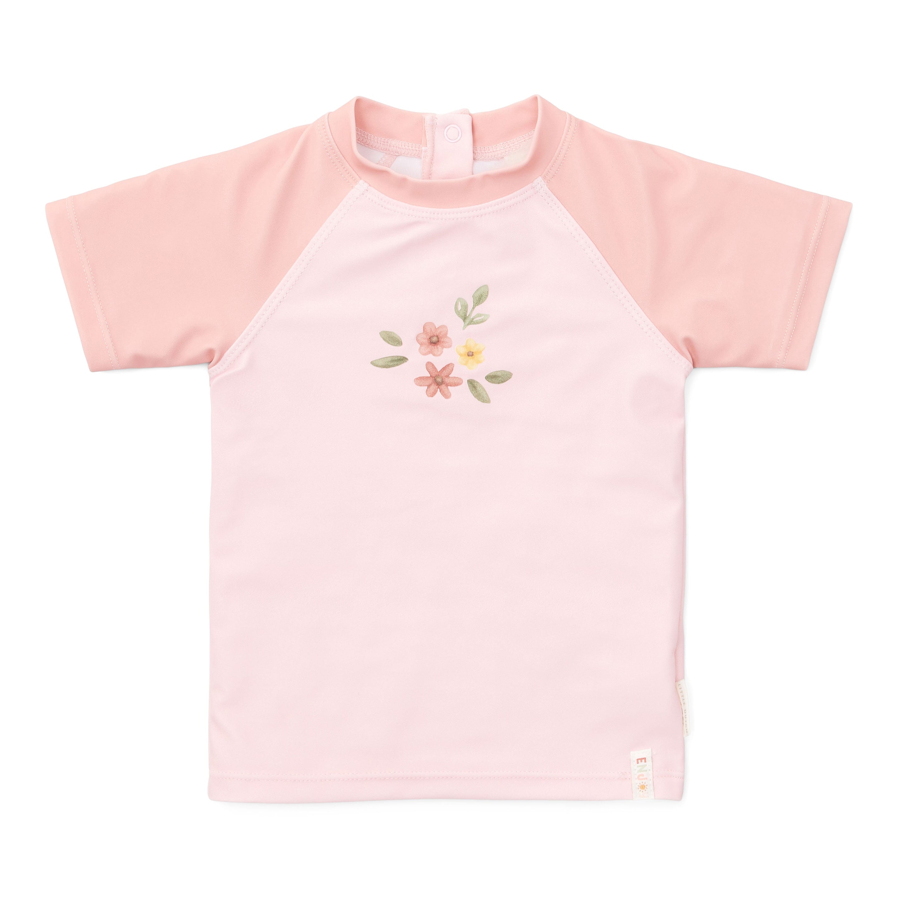 Little Dutch Zwem T-Shirt Korte Mouw Flower Pink*