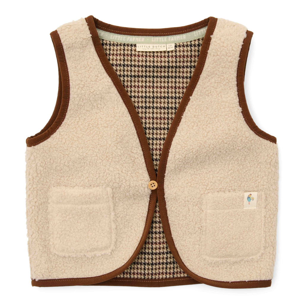 Little Dutch Kleuter Winter Gilet Sand - 92/104 | Zand