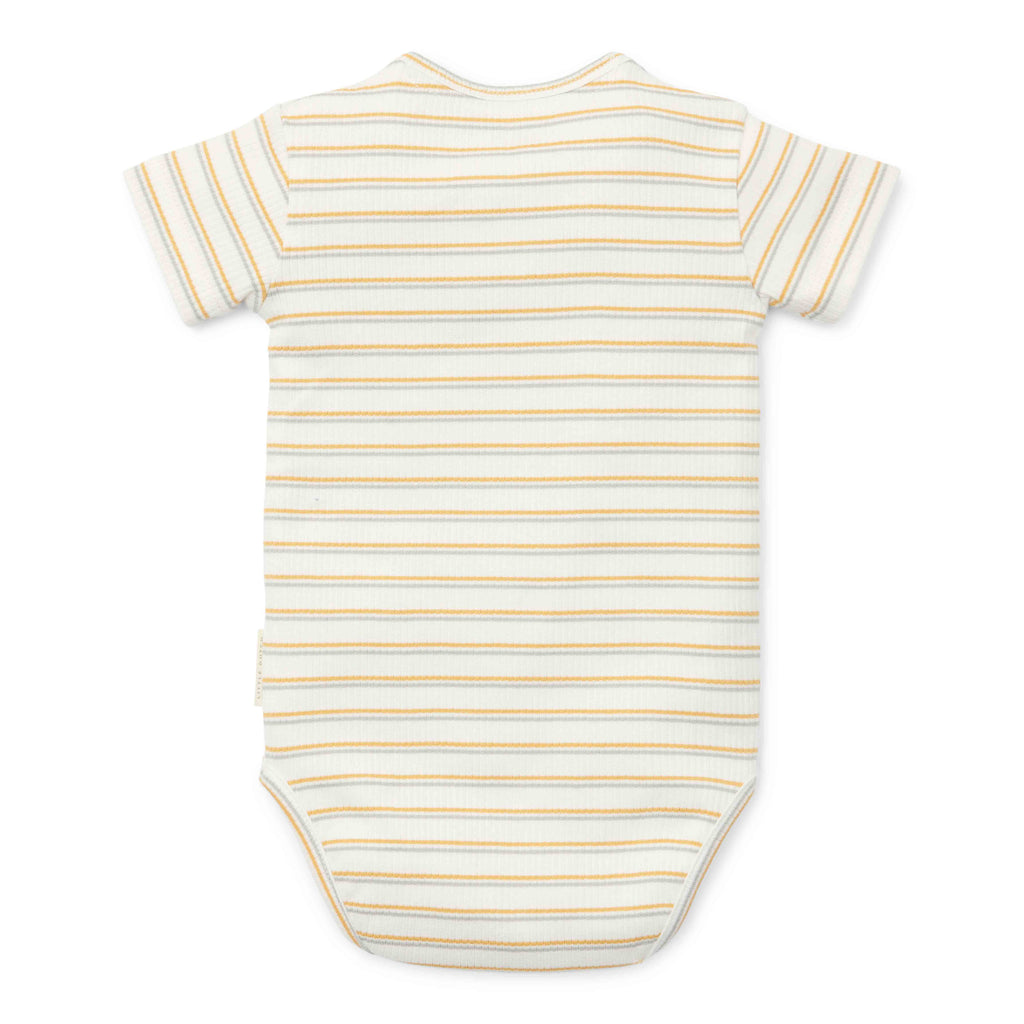 Little Dutch Newborn Noos Little Farm Romper Korte Mouw | Multi Streep