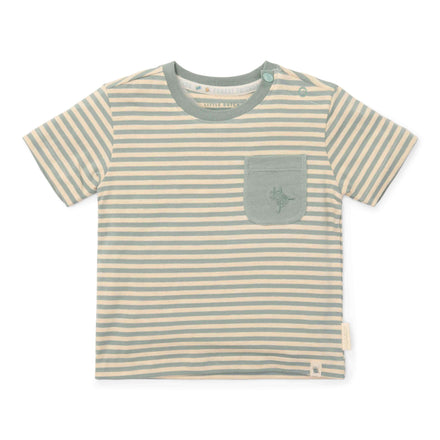 * Little Dutch T-Shirt Korte Mouw Forest Green Stripe
