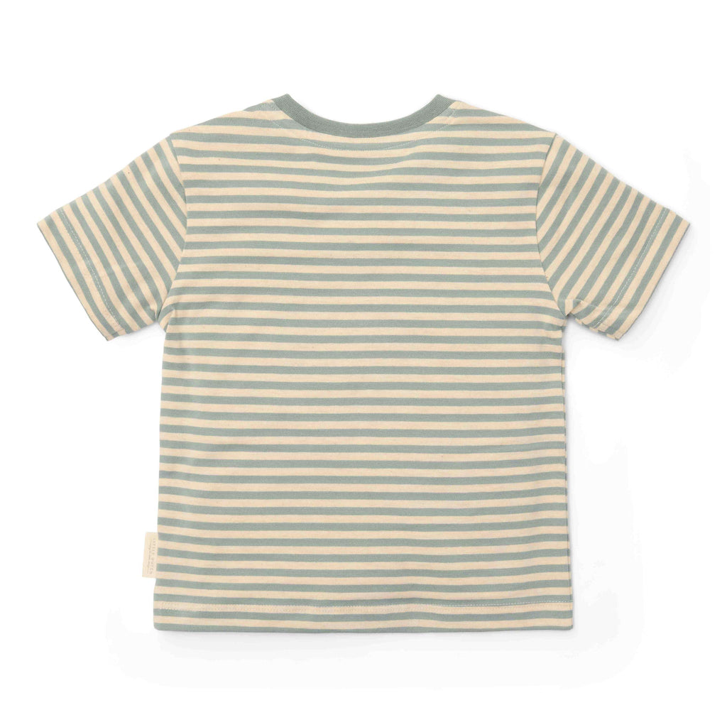 * Little Dutch T-Shirt Korte Mouw Forest Green Stripe