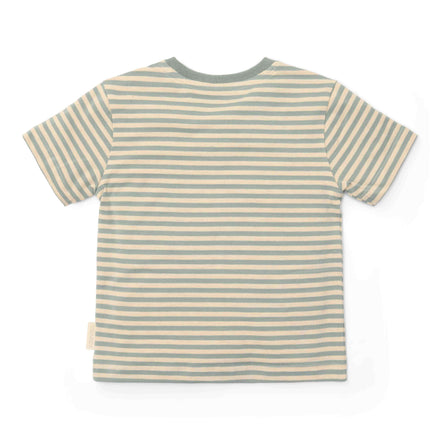 * Little Dutch T-Shirt Korte Mouw Forest Green Stripe