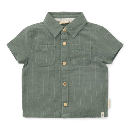 * Little Dutch Blouse Korte Mouw Forest Green