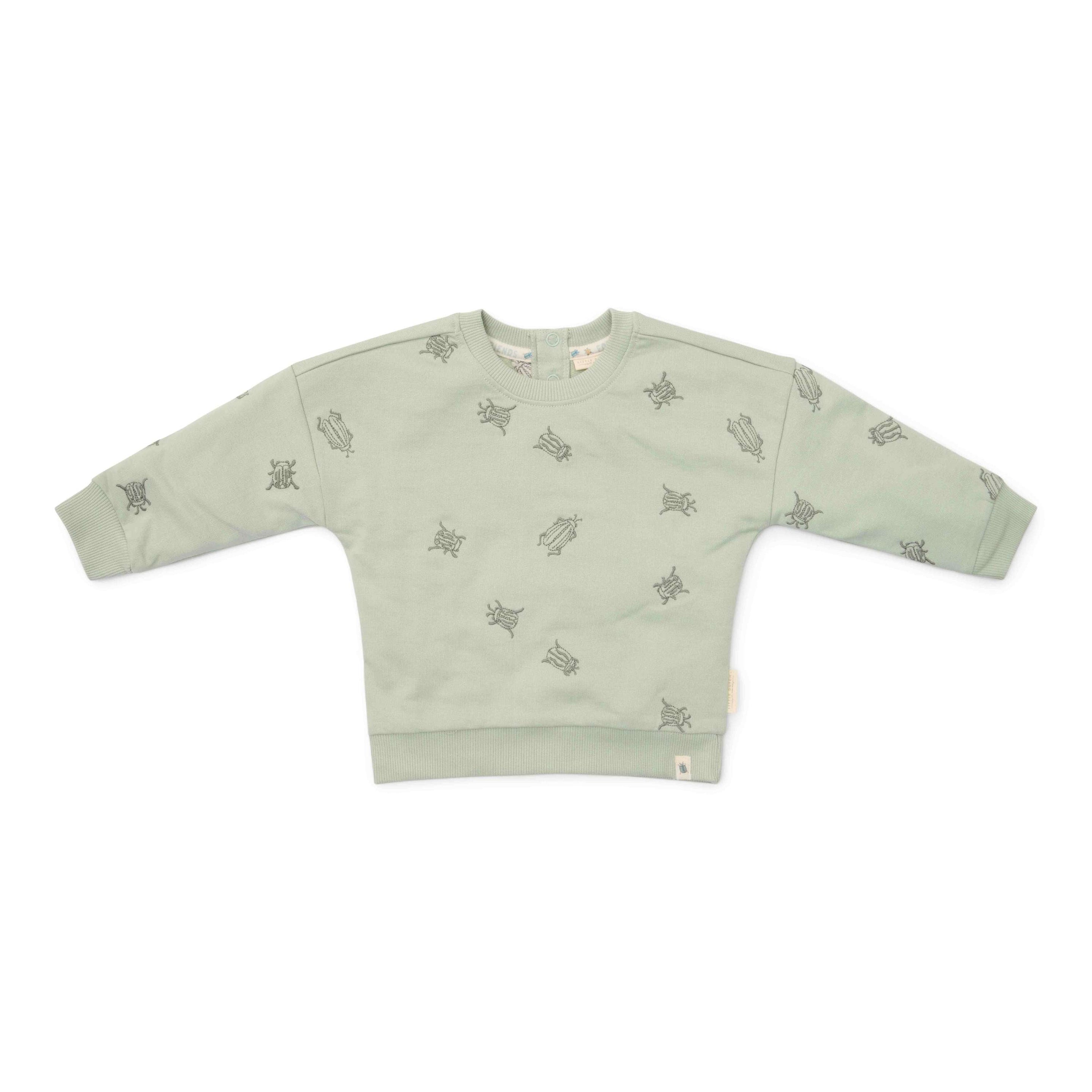 Little Dutch Sweater Forest Mint Bugs