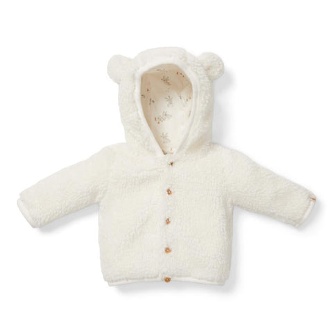 Little Dutch Teddy Jacket Baby Bunny | Off-White